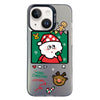 For iPhone 15 Plus Christmas Series PC Full Coverage Pattern Phone Case(CK053 Black)