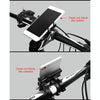 Motorcycle Handlebar Aluminum Alloy Phone Bracket(Black)