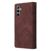 For Samsung Galaxy S25+ 5G Multifunctional Frosted Zipper Wallet Leather Phone Case(Coffee)