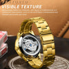 BINBOND B3030 Embossed Dragon Luminous Waterproof Quartz Watch, Color: Black Leather-White Steel-Black
