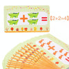 Addition and Subtraction Learning Blocks Early Education Puzzle Enlightenment Building Board(Numbers 0-9)