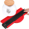 10 Inch Multifunctional Woodwork Irregular Contour Arc Gauge Tool(Green)
