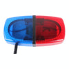 25W 240 LEDs Red Light + Blue Light Waterproof Strobe Light Dome Warning Light, DC 12V Wire Length: 60cm