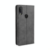 For Alcatel 3V (2019) Magnetic Buckle Retro Crazy Horse Texture Horizontal Flip Leather Case with Holder & Card Slots & Photo Frame(Black)
