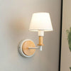 E27 LED Bedside Aisle Creative Personality Wooden Wall Lamp, Power source: With LED White Light 5W(White)