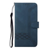 For Xiaomi Redmi K70 Cubic Skin Feel Flip Leather Phone Case(Blue)