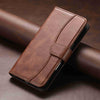 For Samsung Galaxy S20+ Dual-Folded S-shape Leather Phone Case(Coffee)