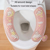 EVA Adhesive Toilet Pad Four Seasons Universal Cartoon Cute Waterproof Toilet Sticker, Style: Pink Moon Rabbit