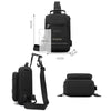 WEPOWER Men Chest Bag Outdoor Shoulder Messengers Bag With USB Charging Port Sports Small Bag(Gray Green)