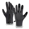 A045 Cycling Gloves Touch Screen Windproof Waterproof Sport Keep Warm Gloves, Size: L(Gray)