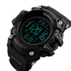 SKMEI 1384 Multifunctional Men Outdoor Fashion Noctilucent Waterproof LED Digital Watch (Black)