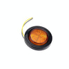 8 PCS Truck Trailer Red & Amber LED 2 inch Round Side Marker Clearance Tail Light Kits with Heat Shrink Tube