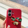 For iPhone 11 Pro Max Christmas Bells TPU Hybrid PC Phone Case(Red)
