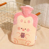 ZS103 Cartoon Plush Water-filled Explosion-proof Hot Water Bags, Spec: Beige Lucky Rabbit(500ml)