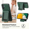 For Samsung Galaxy A13 5G / A04s CX01 Detachable Magsafe Magnetic Card Bag Phone Case(Peacock Green)