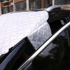 Car Front Windshield Cover Sun Shade Snow Shield Sunscreen Heat Insulation Frostproof Car Coat Half Cover, Style: Protecting Hood(Silver)