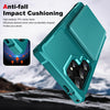 For Samsung Galaxy S24 Ultra 5G Horizontal Flip Card Bag Holder Leather Phone Case(Cyan Green)