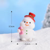 5pcs Christmas Cute Micro Landscape DIY Bonsai Decoration Snowscape Ornament, Style: NO.5 Take Bag Snowman