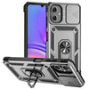 For Samsung Galaxy A06 4G Sliding Camshield Holder Phone Case(Silver)