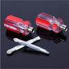 10 PCS Mini Eleven-Shaped Dual-Use Screwdriver With Transparent Crystal Handle(Crystal Dual-use Robe)