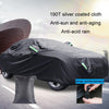 190T Silver Coated Cloth Car Rain Sun Protection Car Cover with Reflective Strip, Size: Y-L