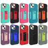 For iPhone 13 mini Magnetic Holder Phone Case (Sapphire Blue + Dark Blue)