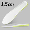 Sports Shock-absorbing Breathable Sweat-absorbing Inner Heightening Insole, Size: 39-40(1.5cm)