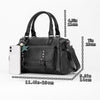 048 Pebbled Leather Multi-compartment Handbag Large Capacity Crossbody Shoulder Bag(Claret)