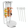 Stainless Steel Kebab Barbecue Hanging Rack Thick Skewers String Incense Stand With 4 Stitches