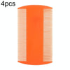 4x Double Sided Pet Comb Orange - Cat & Dog Grooming