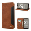 For Nokia G21 Skin Feel Splicing Leather Phone Case(Brown)