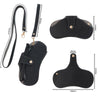 Portable Anti-Scratch And Wear-Resistant PU Leather Eyeglasses Bag Sunglasses Storage Case, Style: Neck Strap+Handle Model Orange