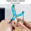 Catapult Poop Slingshot Toys Kids Tricky Novelty Toys Stress Relief Gift, Style: Brown Poop Blue Handle