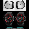 SKMEI 1343 Men Outdoor Sports Waterproof Watch Student Digital Watch(Red Black)