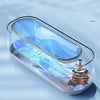 Multifunctional Ultrasonic Cleaner Jewelry Glasses Lenses Cleaning Machine, Spec: Dry Battery Powered Gray
