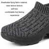 Socks Shoes Air-cushion Soles Increased Mesh Breathable Outdoor Casual Shoes, Size: 39(Light Gray)