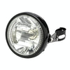 Motorcycle 7 Inch LED Headlamp Angel Ring Steering Function With Bracket(Shock Absorber Diameter 28-36mm)