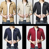 8803 Men Jacket Casual Coat, Size: M(Wine Red)