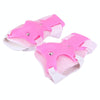 6 in 1 Roller Skate Knee & Elbow & Wrist Pads Protective Gear Sets(Pink)