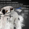 Men Casual Jacket Autumn And Winter Hooded Jacket, Size: L(White)