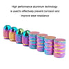 Car Bicycle Tire Aluminum Alloy Dustproof Valve Cap(Bullet Style)