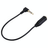 20cm 3.5mm Jack Audio Male to Female Headset Microphone Extension Cable(Black)