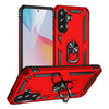 For Samsung Galaxy A36 5G Shockproof TPU + PC Phone Case with Holder(Red)