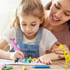 Children 3D Printing Pen Low Temperature Intelligent Screen Display Voice Drawing Pen, Style:, Color: 23 Colors (Pink)