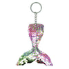 10 PCS Reflective Mermaid Keychain Sequins Mermaid Tail Accessories Car Luggage Pendant(Colorful 47)