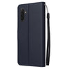 For Samsung Galaxy A56 5G 3-Card Slots Multifunctional Leather Phone Case(Dark Blue)