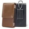 For Phones Below 6.7 inches Multifunctional Vertical Magnetic Flip Phone Waist Bag(Brown)