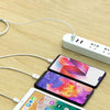 PISEN 1.2m 3A 3 in 1 USB to 8 Pin + Type-C + Micro USB Data Cable