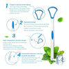 10 PCS Tongue Coating Cleaning Scraper To Remove Bad Breath Tongue Brush Random Color  Delivery