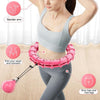 Smart Thin Waist Ring Women Will Not Fall Off Detachable Abdominal Ring Fitness Equipment, Size: 21 Knots(Purple)